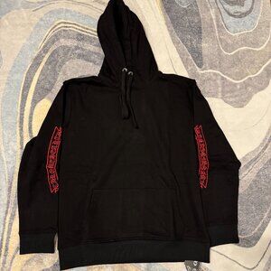 Chrome Hearts Black Cross Embroidered Hoodie Men’s Size Large